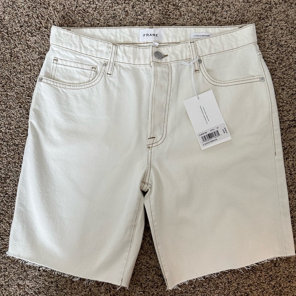 NWT FRAME Le Slouch Bermuda Shorts